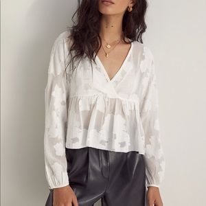 ARITZIA Wilfred Peplum Blouse (Augustine Blouse)